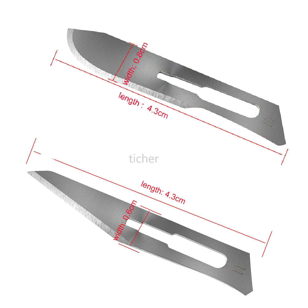 100Pcs/box Dental Surgical Scalpel Sterilized Blades Scalpel Blades For Dental Medical Dental Medical Surgical Scalpel Blades