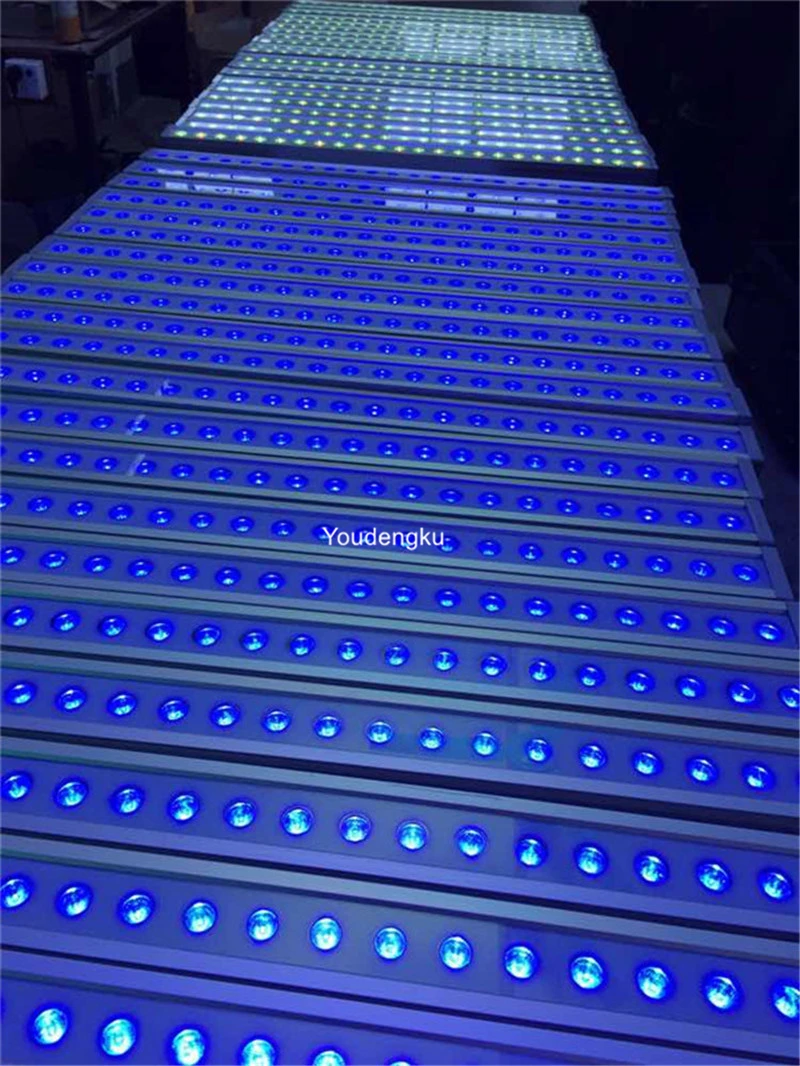 8 pieces Outdoor garden decoration rgb wall wash led light 24x3w 3in1 ip65 wall washer led bar light