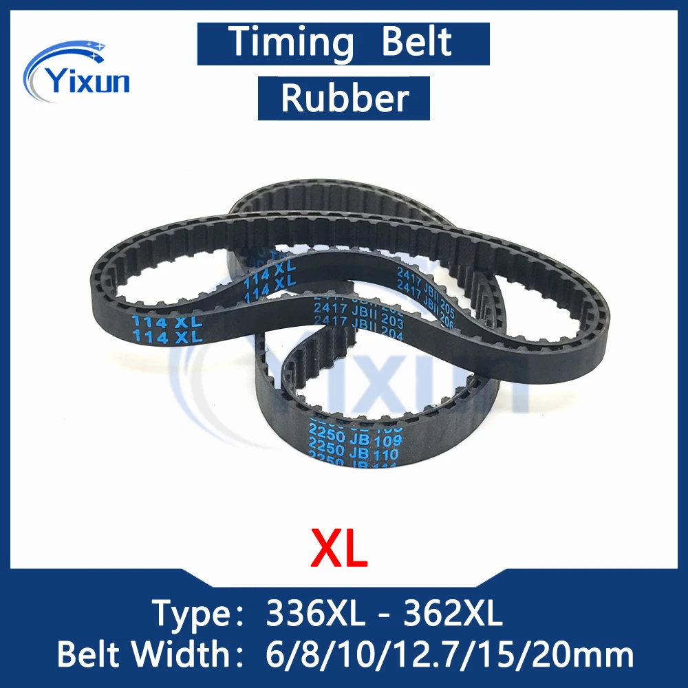 

XL Loop Timing Belt 336XL 338XL 340XL 342XL 344XL 346XL 348XL 350XL 352XL 354XL 356XL 358XL 360XL 362XL Width 6-20mm Drive Belt