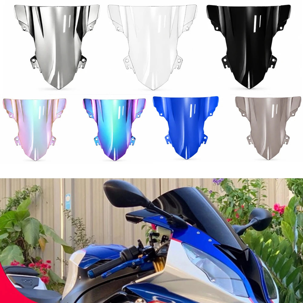 Motorcycle screen Double Bubble Windshield Deflector Protector WindScreen For BMW S1000RR S 1000 RR 2015 2016 2017 2018
