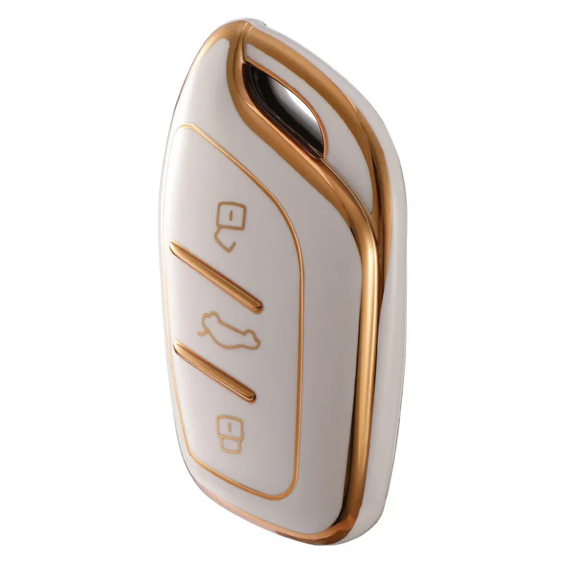 Funda de TPU con 3 botones para llave Fob MG 4 2023 Mg4 Ev MG HS GT ZS EV ZX MG5 MG6 para Roewe RX3 RX5 RX8 ERX5 I6 I5