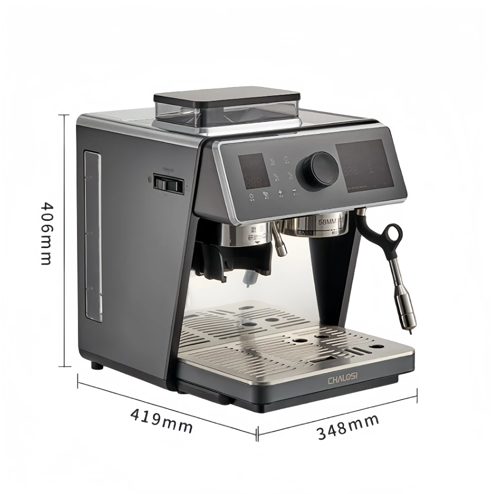 Profession 58mm Espresso Coffee Machine Semi-Automatic Luxury 20 Bar Coffee Machine with Grinder for Cafe Americano