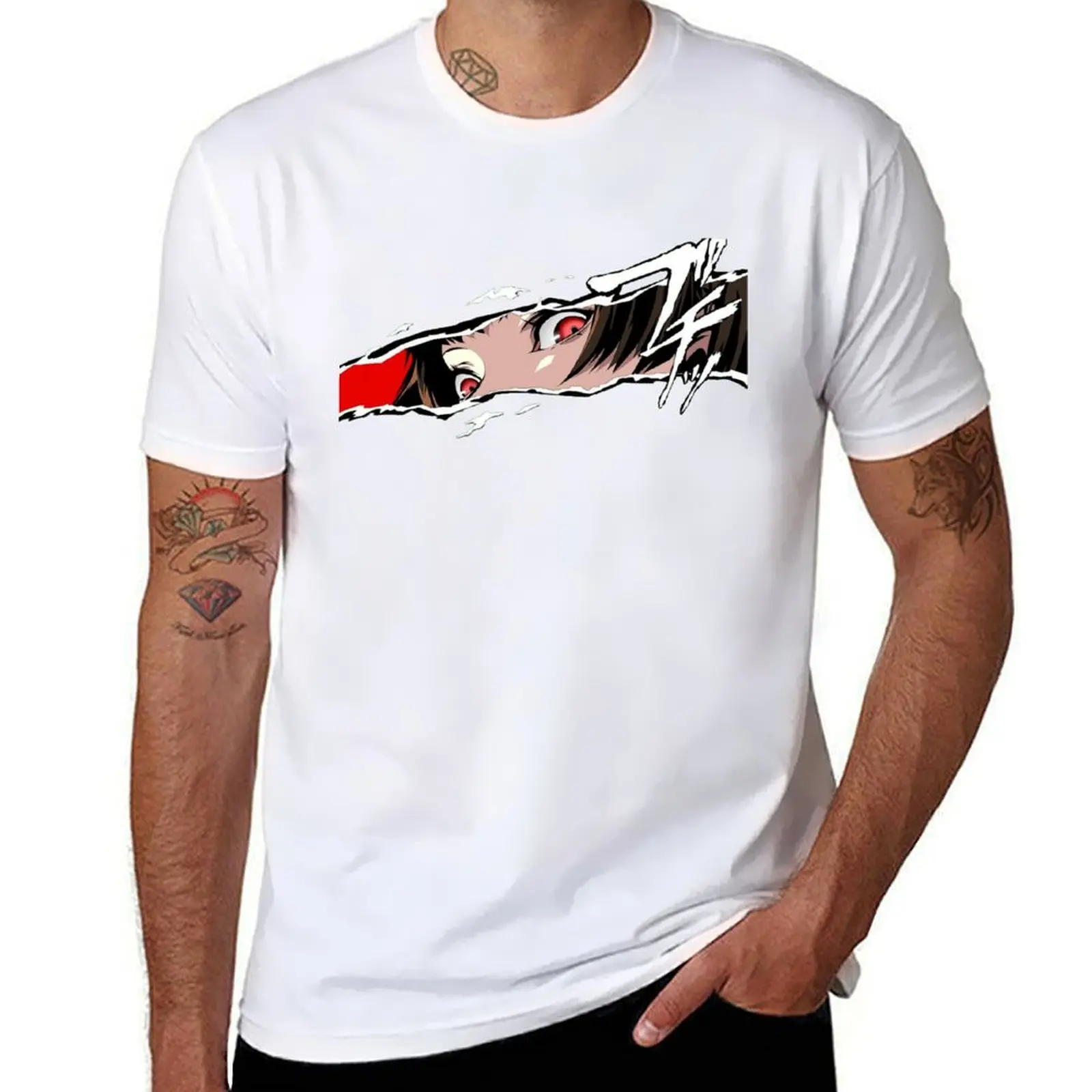 

Makoto Niijima Queen Cut In T-Shirt t shirts cotton 100% black cotton t-shirt plain for man package T-Shirt