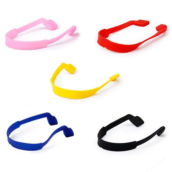 5pcs 5 Colors 22Cm Anti-Slip Rope For Eyeglasses Sunglasses Silicone Elastic Headband Strap Prevents Falling During Sports