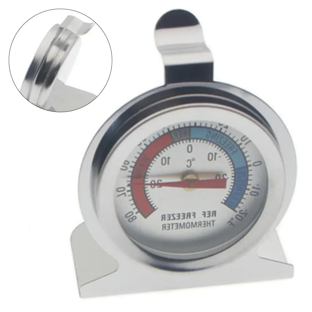 冷蔵庫用アナログ温度計,クラシック,冷蔵庫用温度計,赤いインジケーター付きの大きなダイヤル,-30,-20-80 f,1個