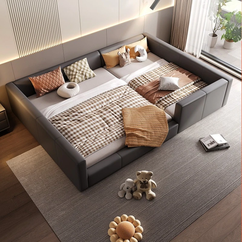 

Tatami two-child family parent-child bed, a family of three or four over 3 meters master bedroom bed 2x2 meters