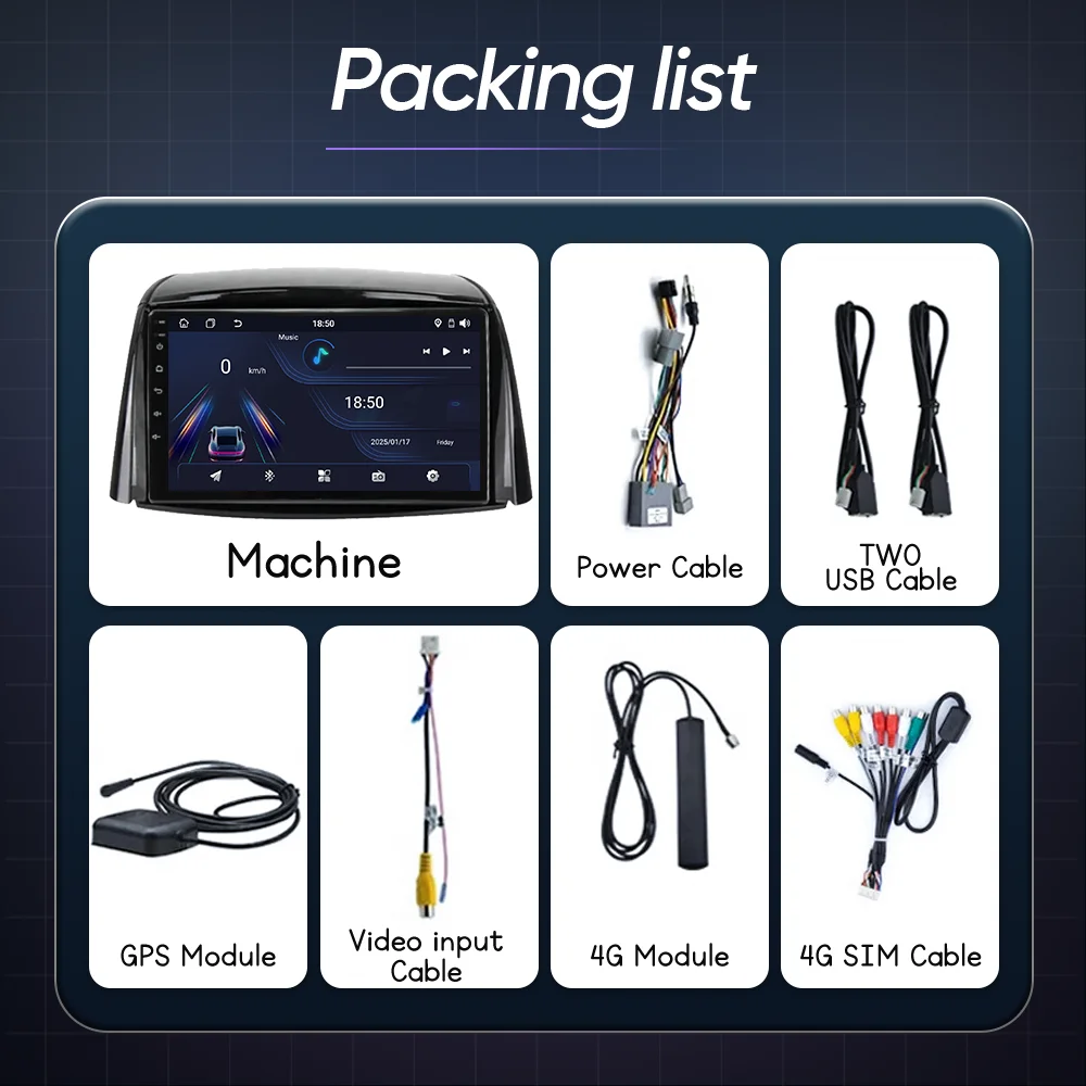 أندرويد 15 لرينو كوليوس 2008 - 2016 راديو تلقائي وحدة رأس ستيريو مشغل فيديو متعدد الوسائط نظام تحديد المواقع والملاحة Carplay 4G + Wifi BT