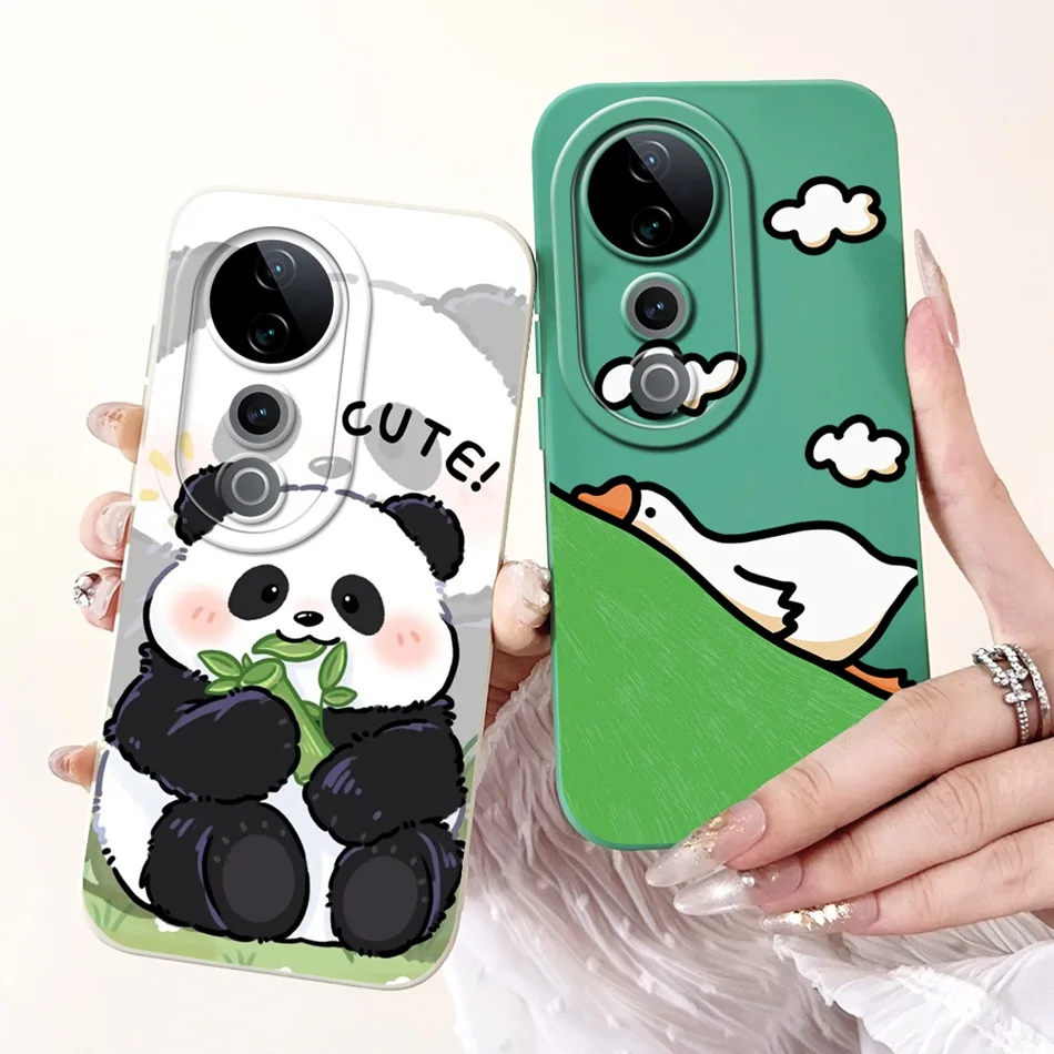 For Vivo V40 Pro (V2347) / V40 (V2348) Cute Panda Rabbit Cartoon Phone Case For Vivo V 40 40Pro 5G Soft Silicone Shockproof Case