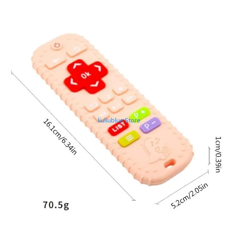 ألعاب التسنين على شكل جهاز تحكم عن بعد للأطفال خالية من مادة BPA لعبة تخفيف التسنين للأطفال 62CF