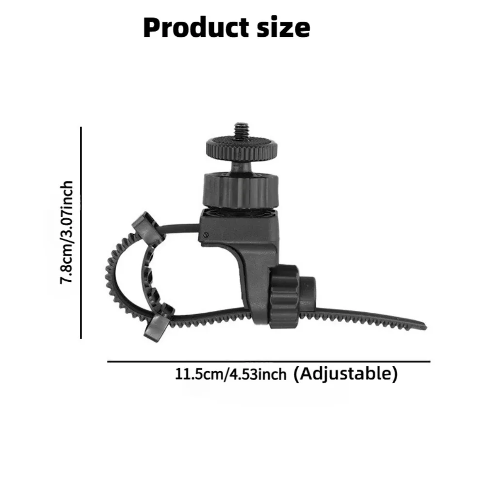 مشبك تثبيت حبل 360 درجة، حامل حزام كاميرا الحركة، مشبك دراجة GoPro دوار للتصوير الفوتوغرافي المباشر #5