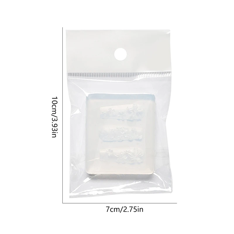 Stampo per intaglio delle unghie con farfalla e fiore in silicone, piastra per timbratura 3D, stencil per unghie, strumenti per manicure con gel UV fai da te, appassionati di nail art