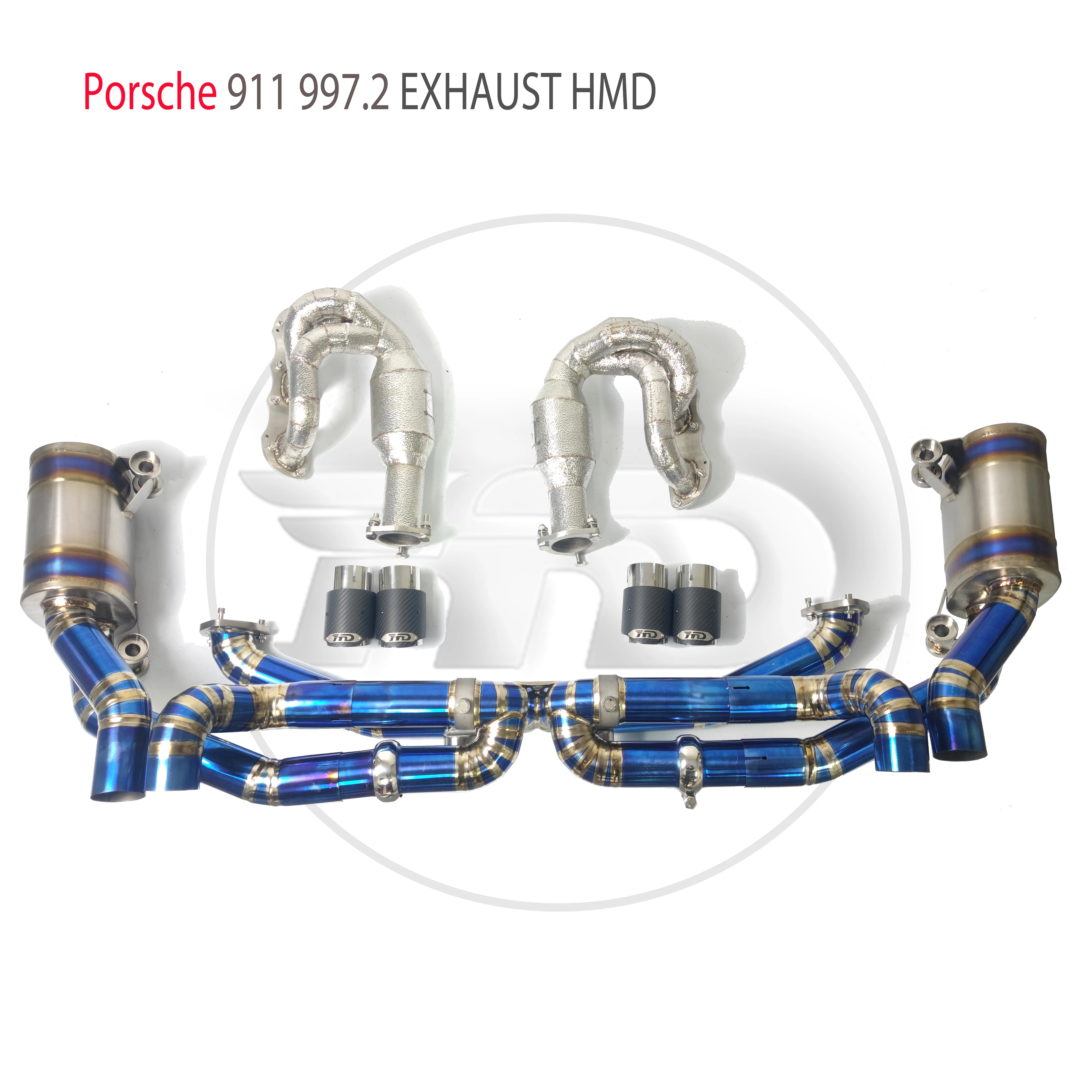 

HMD Titanium Exhaust Catback For Porsche 911 997.2 with Heat shield Performance Exhaust header