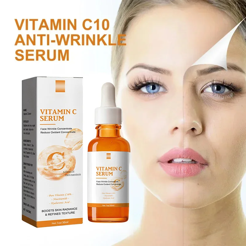 Siero antietà viso vitamina C dissolvenza linee sottili sbiancante Lifting rassodante crema antirughe illumina nutrire la cura della pelle