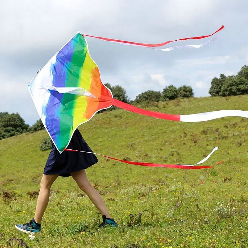Spersonalizowany latawiec Rainbow dla dzieci Łatwy do latania latawiec fotograficzny dla dorosłych Latawiec wysokiej klasy Duży i wysokiej klasy latawiec