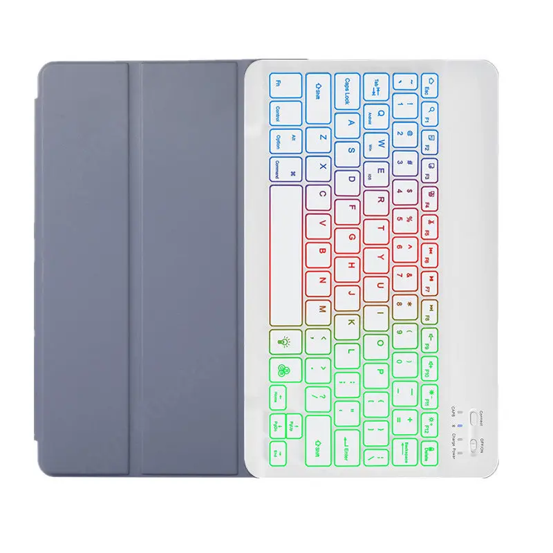 FKQLH Tastiera Cover Per Lenovo Tab 10.1" 2025 TB-311FU: Wireless, Retroilluminata, Layout Italiano, 3 Angoli