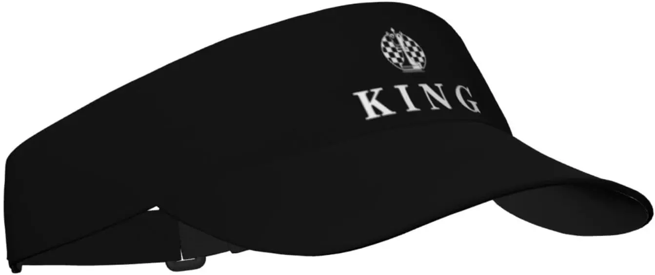King Chess Sport Sun Visor Hats Adjustable Empty Top Baseball Cap for Women Men