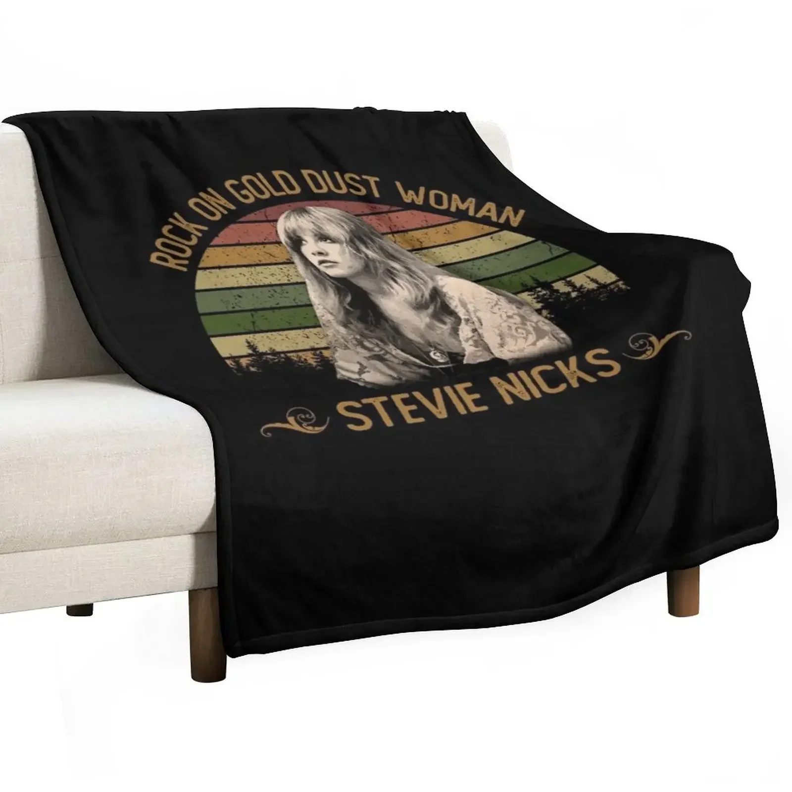 Stevie Nicks Portrait Throw Blanket Beach Plaid on the sofa Moving Blankets For Bed Blankets