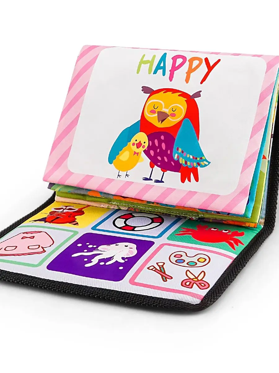 Zwart-wit pasgeboren spiegelspeelgoed BabyTummy Time voor baby's Montessori Development Crawl Hoog contrast ActivitySensory Toy