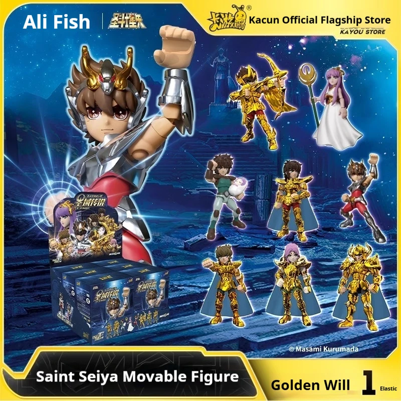 Nueva figura genuina de Saint Seiya, capa sagrada, despertar, muñeca periférica, modelo raro Kayou Aiolia, figura de acción, modelo de regalo, juguete personalizado