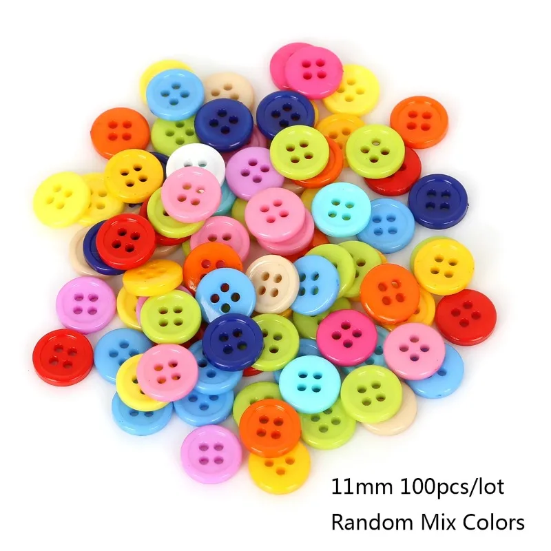 20-200Pcs Mixed Size Round Resin Sewing Buttons For Craft Round Sewing Buttons Scrapbook DIY Home Decoration Accessories