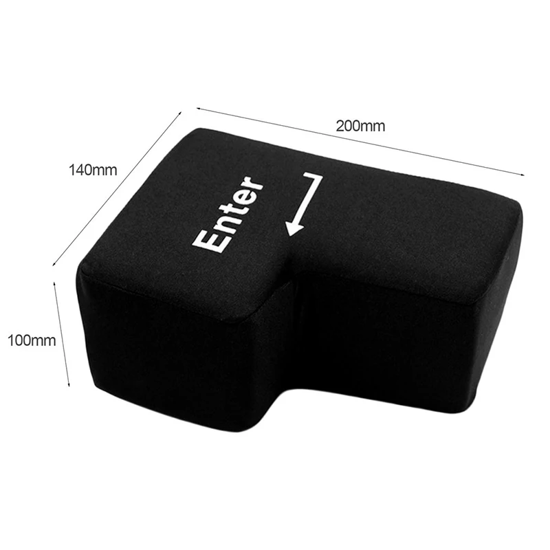 Big USB Enter Key Vent Pillow Soft Computer Button Return Key For OfficesDecompression Pillow Stress Relief Toy Enter Button