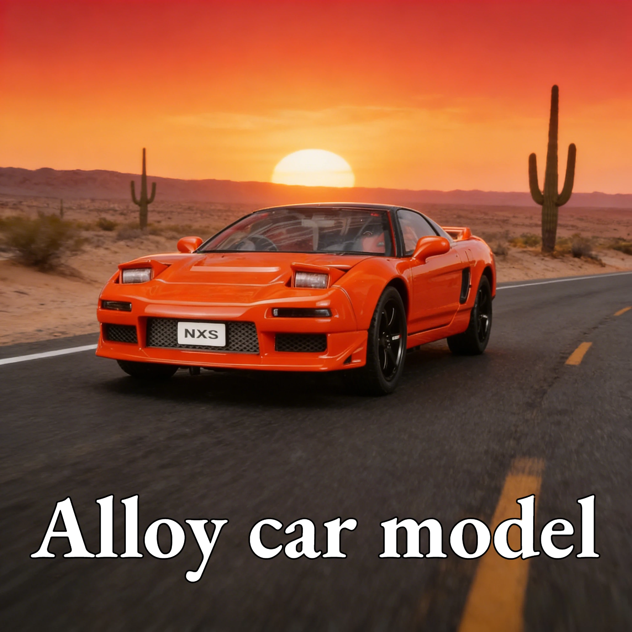 Véhicule en alliage moulé sous pression Honda NSX, échelle 1:32, modèles de Simulation haut de gamme, portes ouvertes, Collection de jouets pour enfants, cadeau, lumière sonore