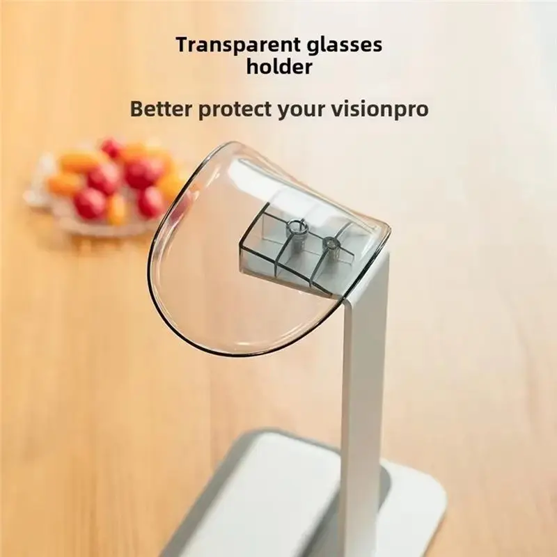 ABGI VR Headphone Stand Stable Display Rack Desk Mount Headset Holder with Anti-Slip Base for Vision Pro Glasses