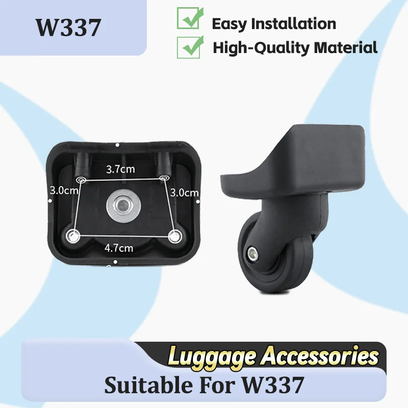 

For W337 Universal Luggage Wheel Replacement - Complete Repair Kit with Axle Core Fits Most Suitcases and Luggage