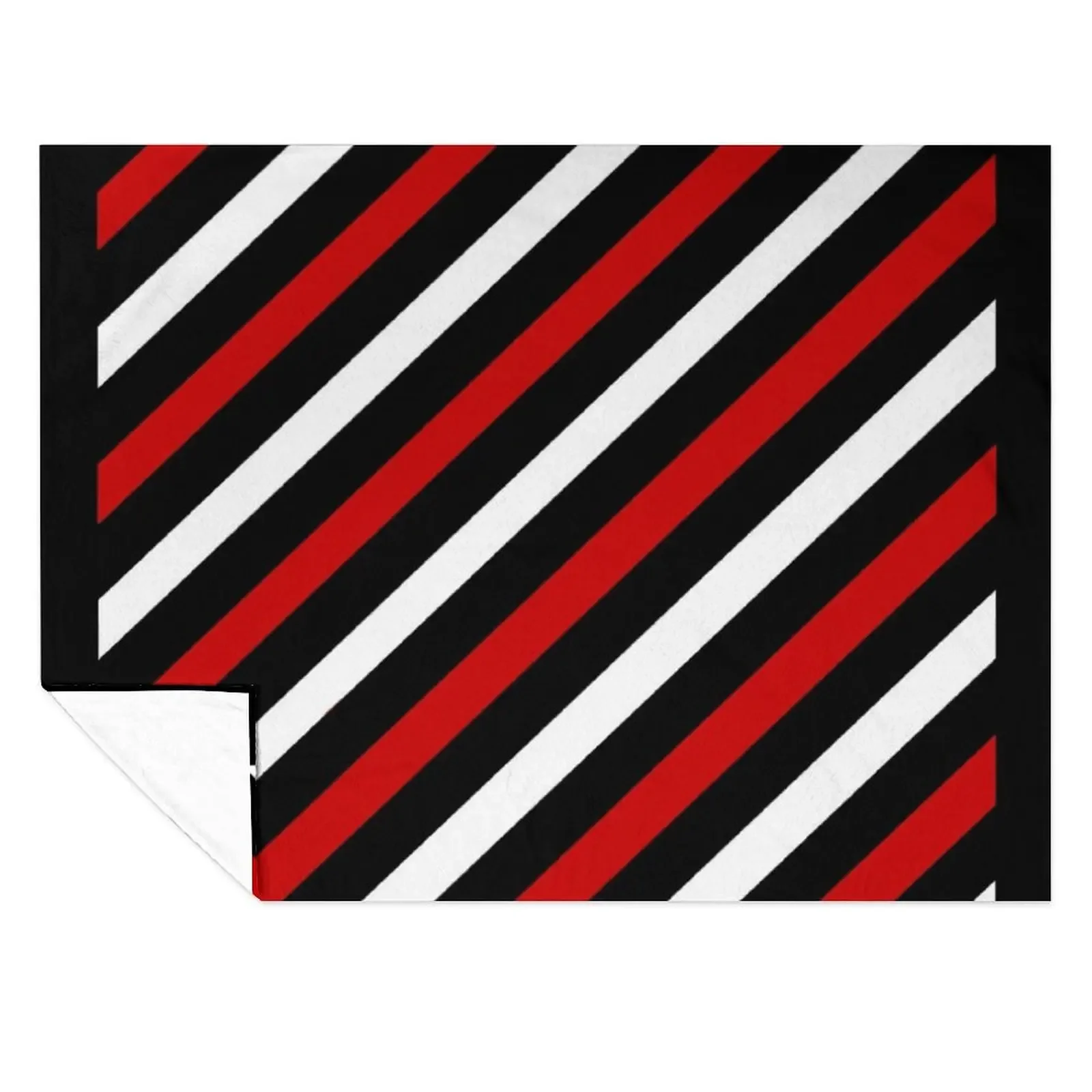 

BLACK AND WHITE AND RED STRIPE FOR INTERESTING INTERIOR DECOR AND TREND CLOTHING STYLES Throw Blanket Luxury Designer Blankets