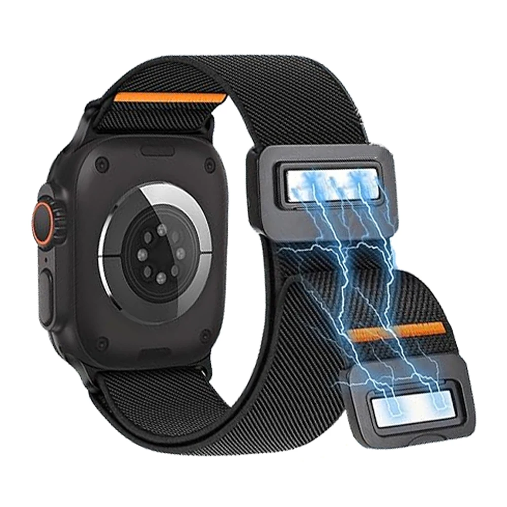 Correa deportiva magnética para Apple Watch Band 49mm 45mm 46mm 44mm 42 41 40mm pulsera de nailon Correa IWatch Ultra3 11 10 9 8 7 6 5 SE