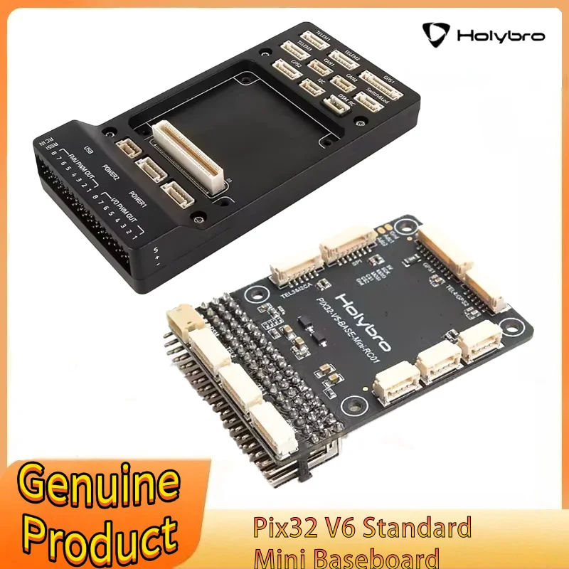 

Базовая плата Holybro Pix32 V6 Standard/Mini Baseboard для Pix32 V5, V6 и любых полетных контроллеров, соответствующих стандарту автопилота Pix32 V6