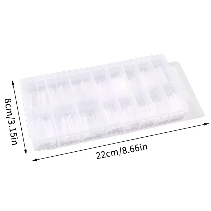 320 Stück Sandwich Dual Nail Forms Extensions-Dual Forms Sarg Nagel Formen Top Mold Bottom Mold Verlängern Maniküre Kunst Werkzeuge