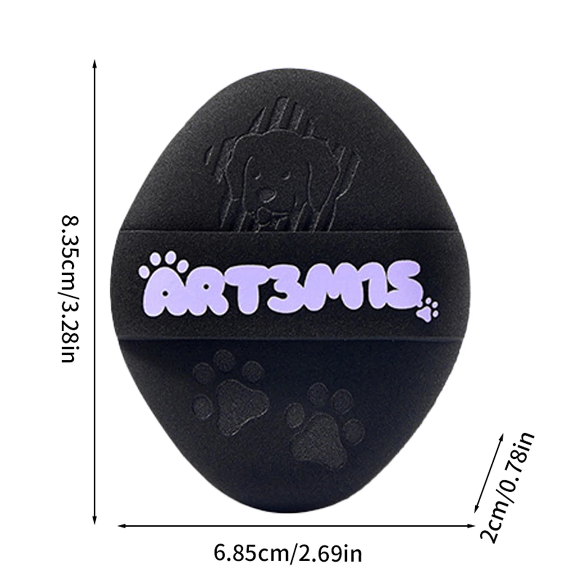 Nieuwe Convex Mist Poederdons Nat Zwart Dun Dun Kleine Oor Poederdons Bottom Make-up Poederdons