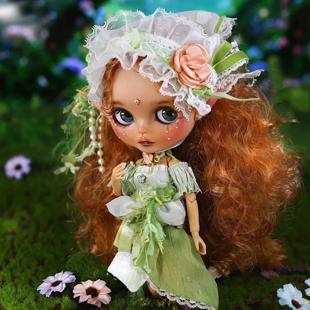 Zazzy Cat & Lost Fairy Ooak ICY DBS Blyth Doll Carved Lips Matte Face 1/6 BJD Azone S Anime Girlst