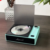Reproductor de DVD BYH-201, máquina de CD inalámbrica, álbum de discos Retro portátil, reproductor de CD, altavoces integrados con Control remoto de auriculares
