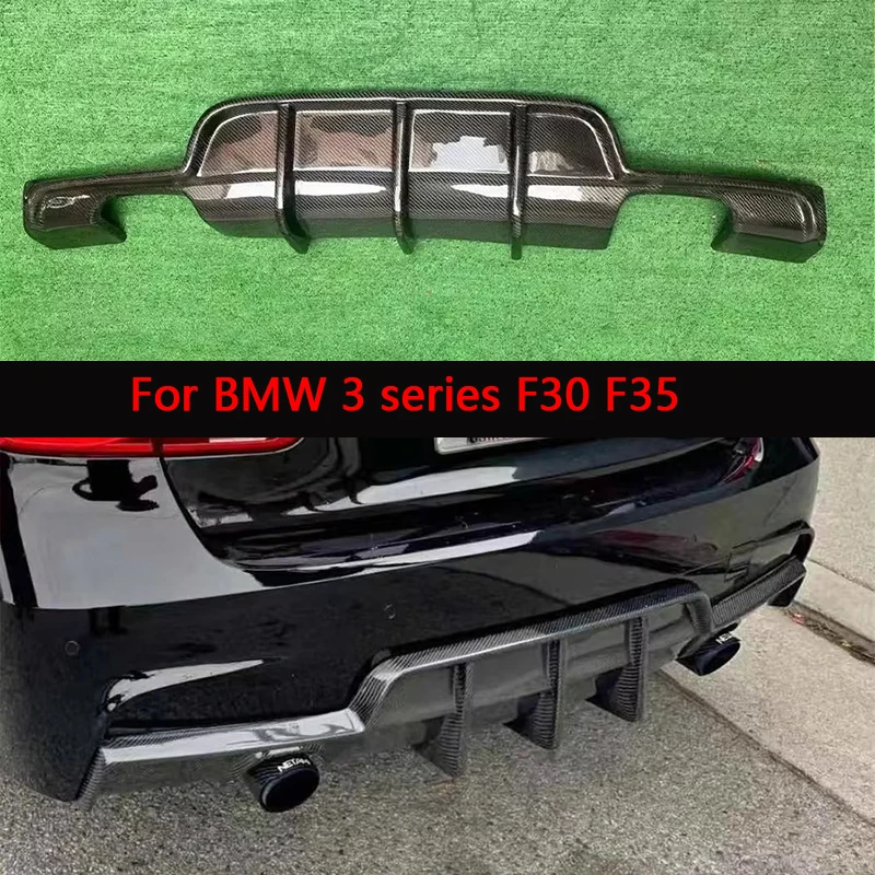 

For BMW 3 series F30 F35 Carbon Fiber Back lip Car Rear Bumper Diffuser Rear Splitters Spoiler Back lip Upgrade body kit