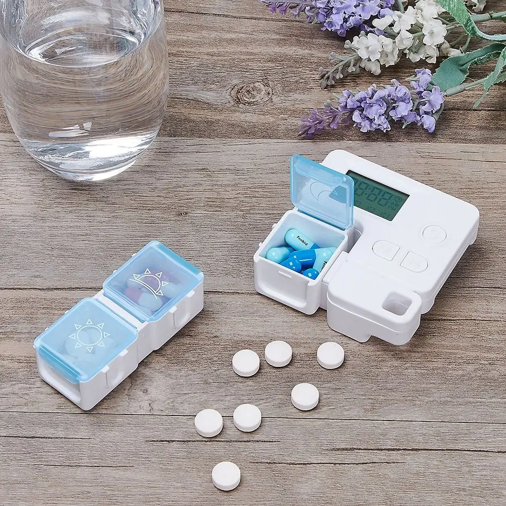 Timing Alarm Smart Pill Storage Box Alarm Timer Smart Electronic Pill Organizer 7 Day Timer Reminder Weekly Pills Container