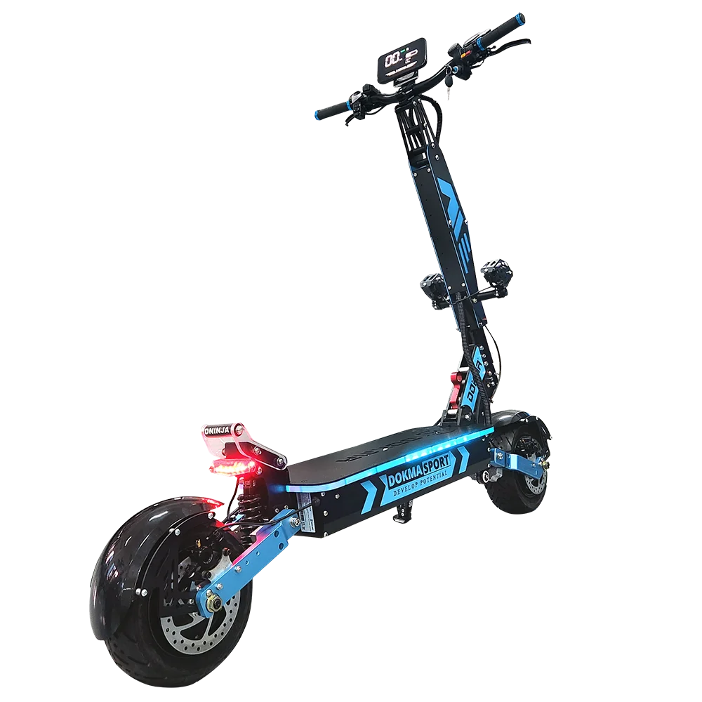 Dokma 11 Inch Blue D-Ninja Dual Motor 60V 6000W/72V 7000W High Speed Electric Scooter