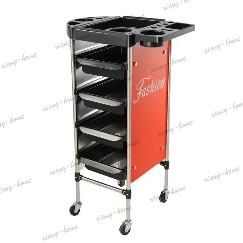 Factory Direct Nordic Hair Salon Rolling Cart Designers Modern Storage Creativity Salon Trolley Utility Salon Furniture Carrinho