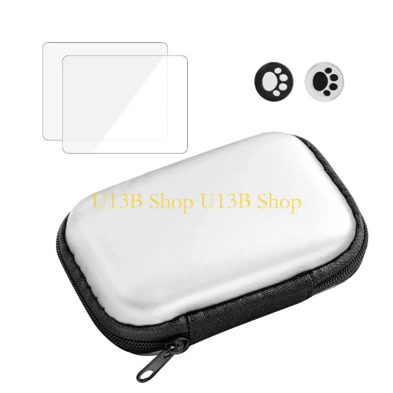 U13b Carrega bolsa armazenamento e temperado protetor para console jogo R36S/R35S