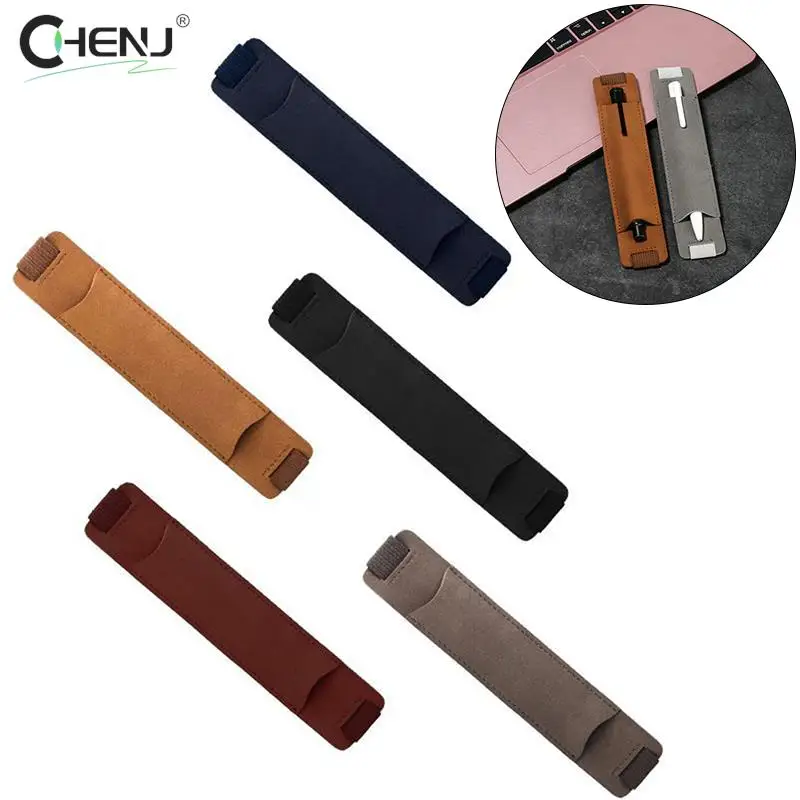 1pcs Adjustable Detachable Elastic Band Pen Holder PU Leather Pen Sleeve Pouch Elastic Notebook Pen Holder 8-1.5 Inch