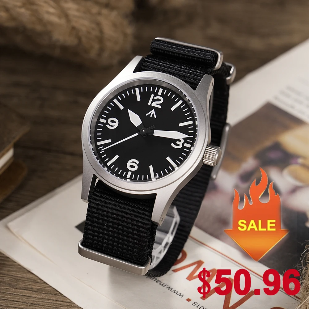 

Militado ML05 Кварцевые часы в форме меча со стрелками VH31 с широким механизмом Военные полевые часы Сапфировые водонепроницаемые светящиеся часы