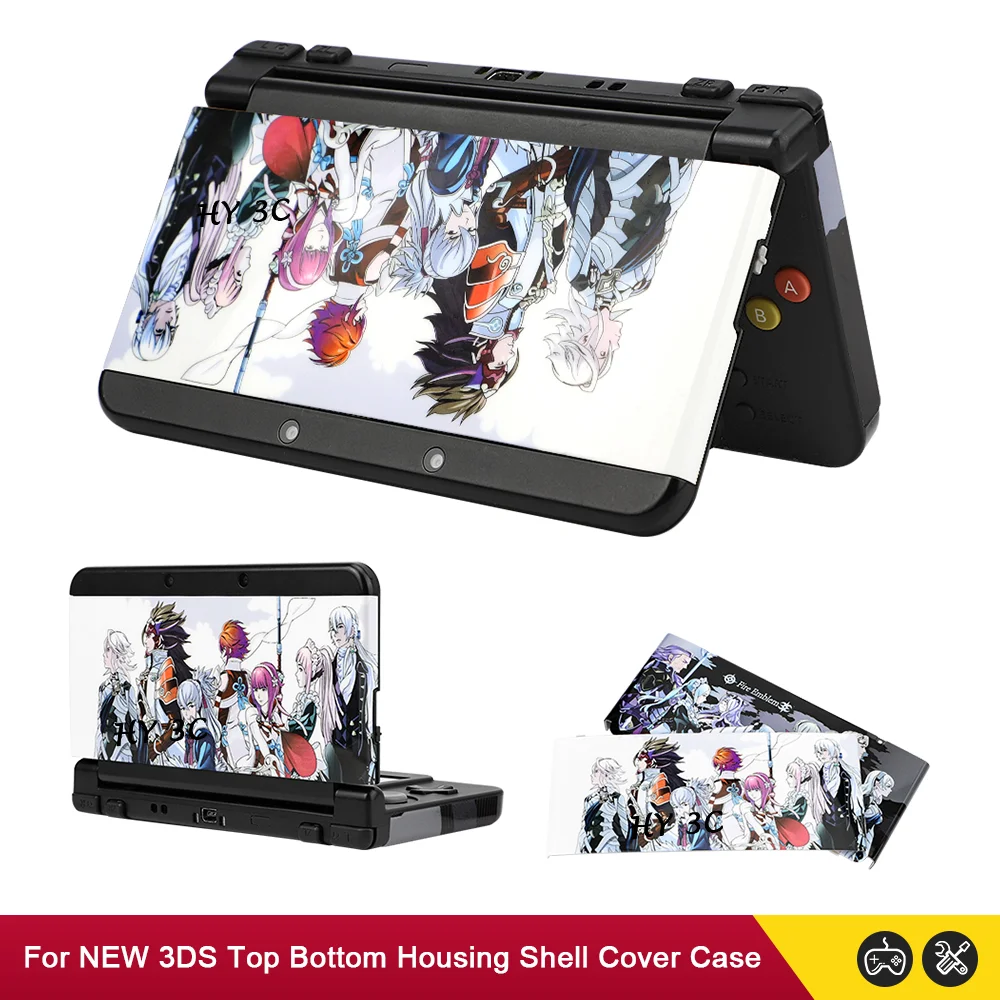 بديل عالي الجودة لإصدار 3DS 2015 الجديد غطاء حماية أمامي خلفي للبطارية العلوية والخلفية