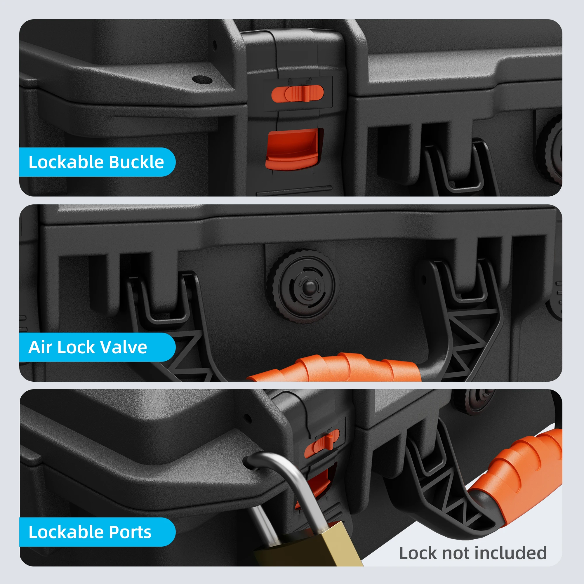Starlink Mini Custodia Starlink Mini Custodia da viaggio rigida impermeabile con schiuma modellata per accessori Borsa portaoggetti con serratura