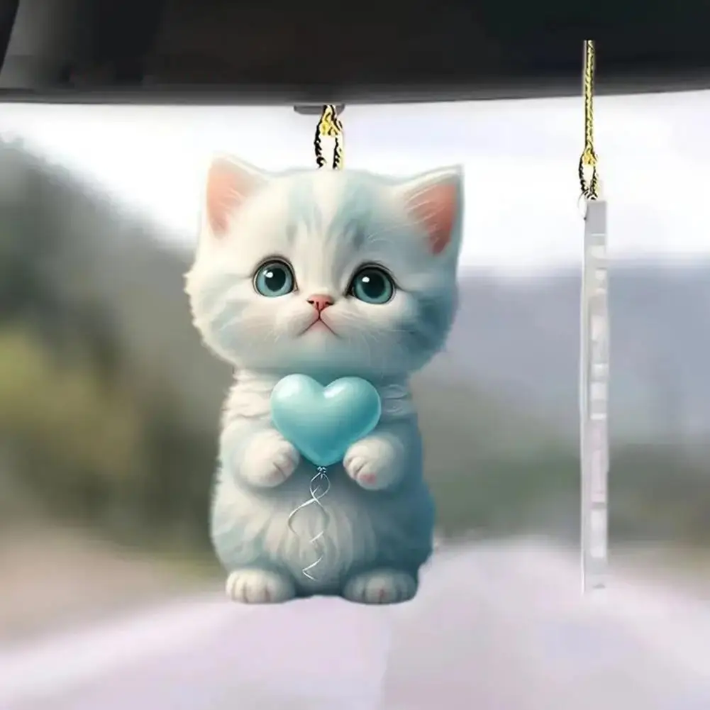 Christmas Pendant Durable Hanging Accessory Festive Christmas Dog Ornament for Rearview Mirror or Xmas Tree Decor Cute Pendant