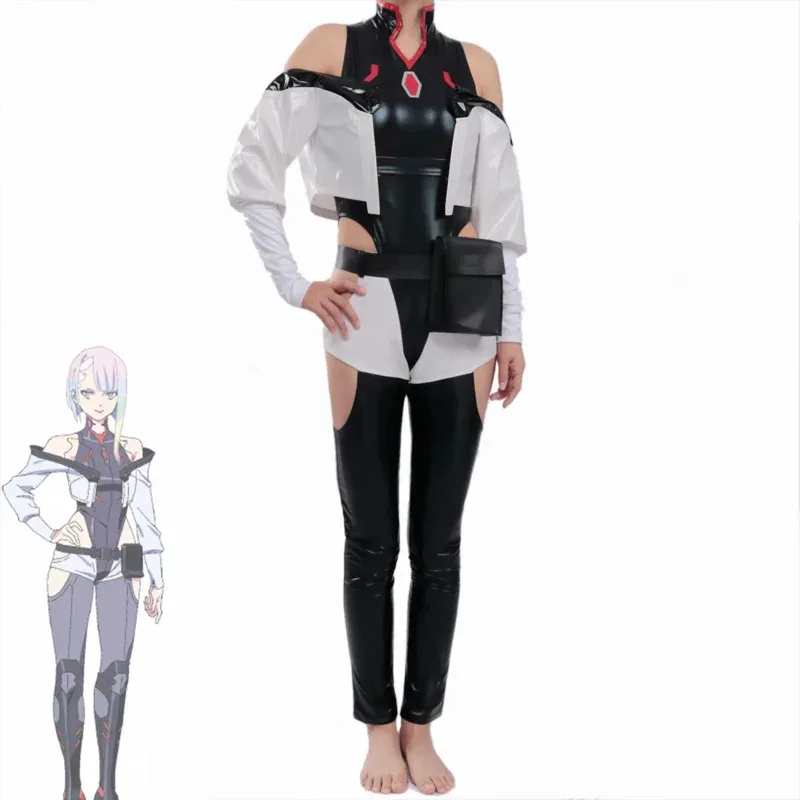 CyAnime Cyberpunk Edgerunners Lucy Cosplay Costume Bodysuit Jumpsuits Jacket Wig Full Suit Halloween Costumes for Women CD2359 - view 2