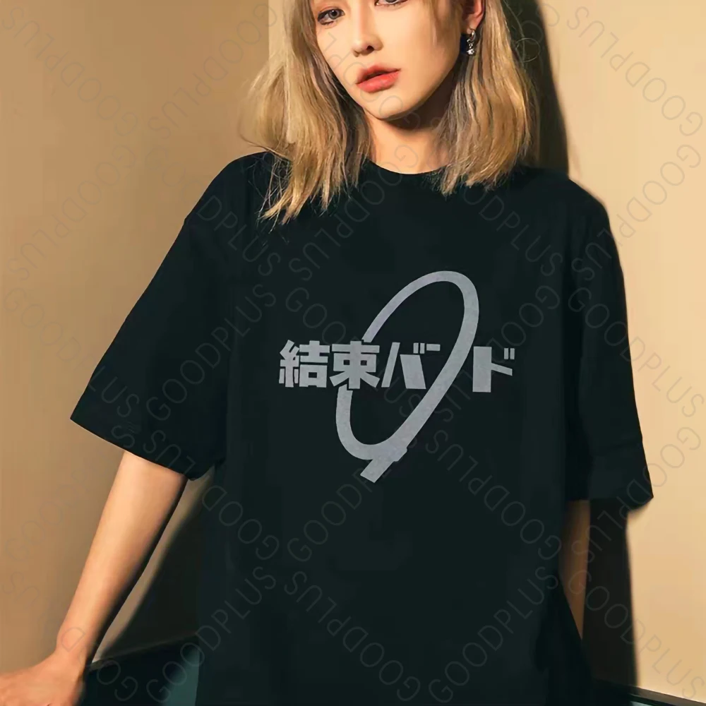 Bocchi The Rock! Oversized Anime T-shirt Women Cotton Short Sleeve Tee Men Top Gotoh Hitori Manga Graphic Summer Couple Clothing