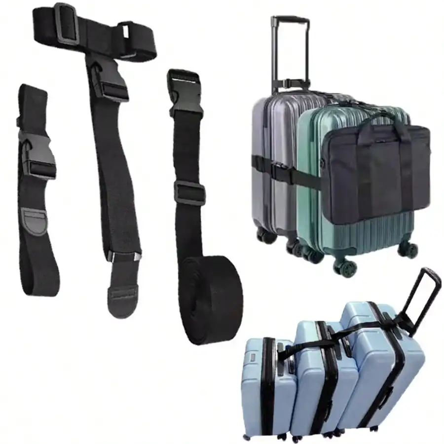 400 سنتيمتر/157.48in الثقيلة الأمتعة الأشرطة قابل للتعديل مشبك الأمتعة الأشرطة إكسسوارات السفر إكسسوارات الأمتعة