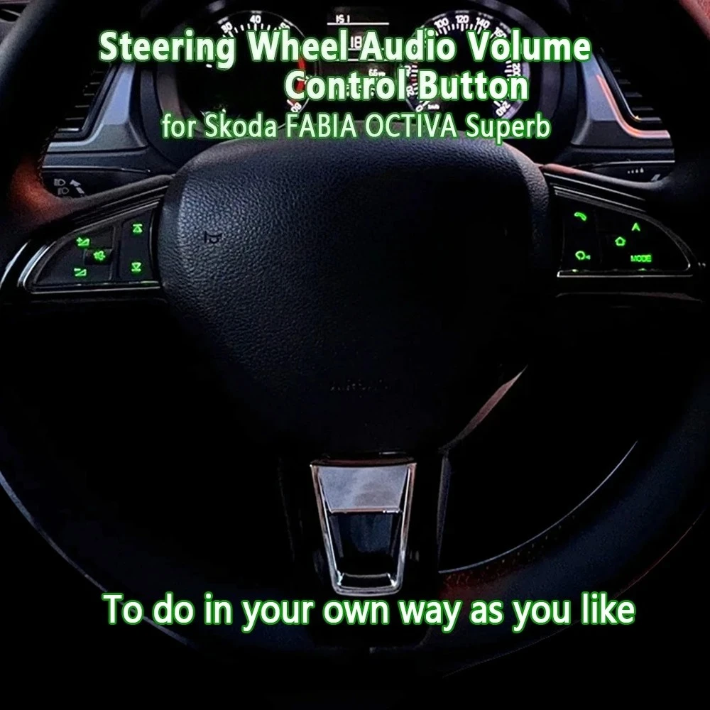 

Кнопка на руле, многофункциональный переключатель громкости для Skoda, модификация Octavia Superb Fabia Rapi Kodiaq 2017, аксессуары