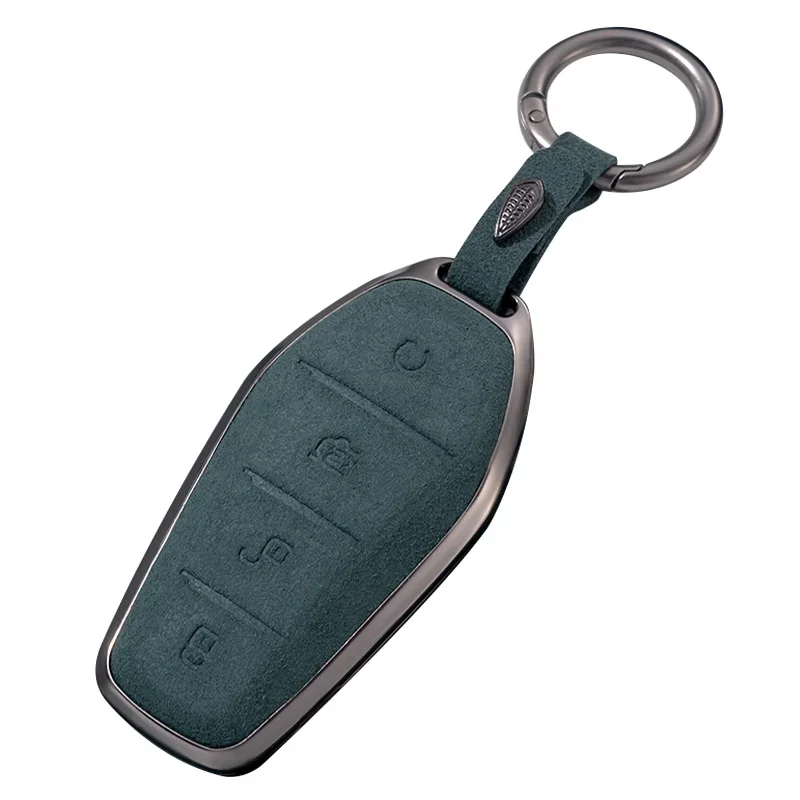 

Car Suede Key Case Cover Bag Wallet For BYD Atto 3 Han EV Dolphin Durable Second Song Pro Tang Dm QIn PLUS MAX Yuan Car Styling